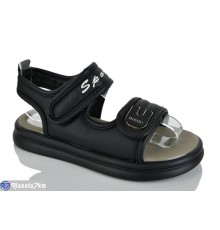 Дитячі босоніжки на літо (8 пар р.32-37) чорний  "Lilin"