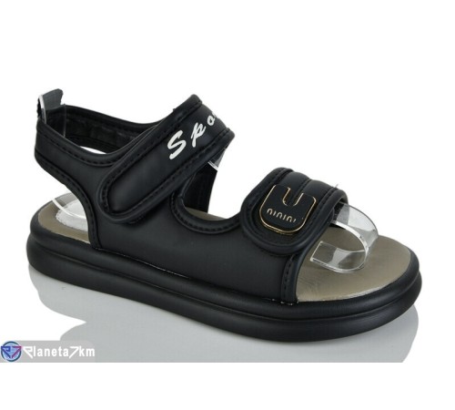 Дитячі босоніжки на літо (8 пар р.32-37) чорний  "Lilin"