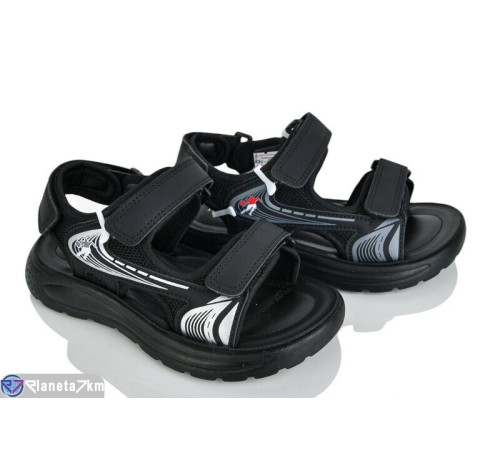 Сандалі дитячі на літо (12 пар р.32-37) чорний  "Lilin"