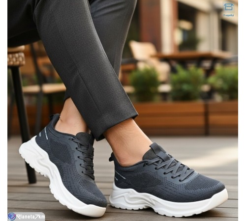 Кросівки чоловічі на весну/осінь (8 пар р.40-45) сірий  "KULIBABA"