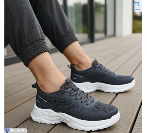 Кросівки чоловічі на весну/осінь (8 пар р.40-45) сірий  "KULIBABA"