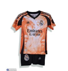 Дитячий спортивний костюм на літо (10 шт. р.сетка 104-176) оранжевий  "FIESTA"