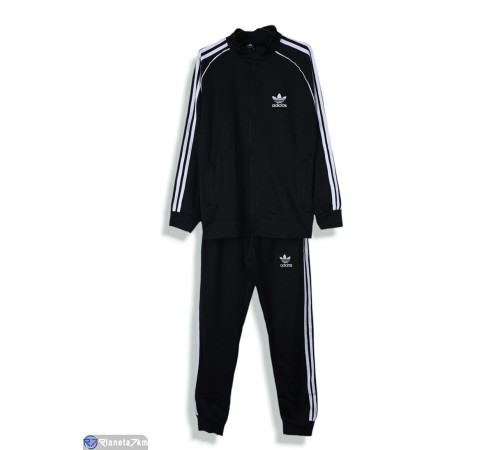 Дитячий спортивний костюм на весну/осінь (7 шт. р.сетка S-2XL) чорний  "FIESTA"