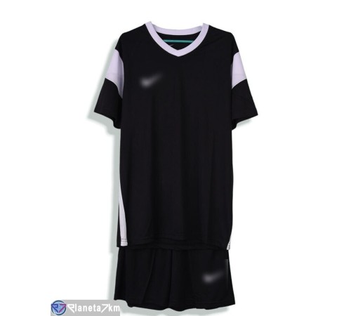 Спортивний костюм чоловічий на літо (6 шт. р.сетка L-2XL) чорний  "FIESTA"