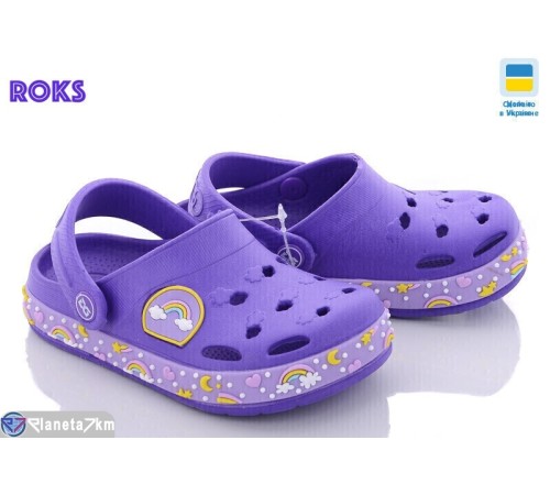 Кроки дитячі на літо (8 пар р.24-32) фіолетовий  "Roks"