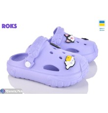 Кроки дитячі на літо (6 пар р.24-35) фіолетовий  "Roks"