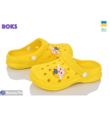 Кроки дитячі на літо (6 пар р.24-33) жовтий  "Roks"