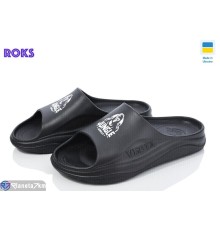 Шлепки чоловічі на літо (6 пар р.41-46) чорний  "Roks"