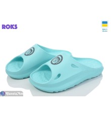 Шлепки жіночі на літо (6 пар р.36-41) зелений  "Roks"