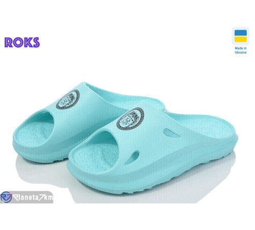 Шлепки жіночі на літо (6 пар р.36-41) зелений  "Roks"