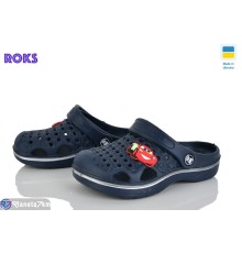 Кроки дитячі на літо (8 пар р.24-33) синій  "Roks"