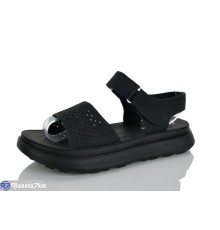 Босоніжки жіночі на літо (8 пар р.36-41) чорний  "Lilin"