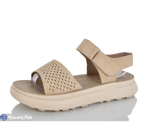 Босоніжки жіночі на літо (8 пар р.36-41) бежевий  "Lilin"