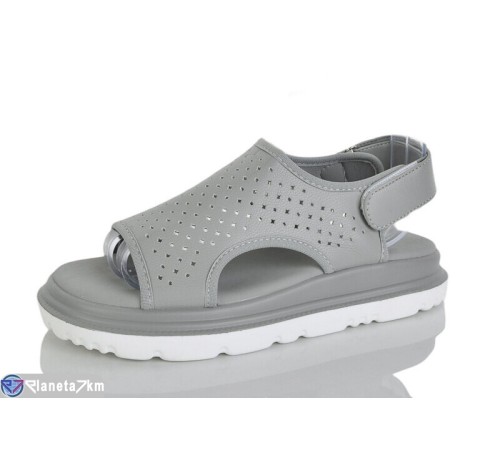 Босоніжки жіночі на літо (8 пар р.36-41) сірий  "Lilin"