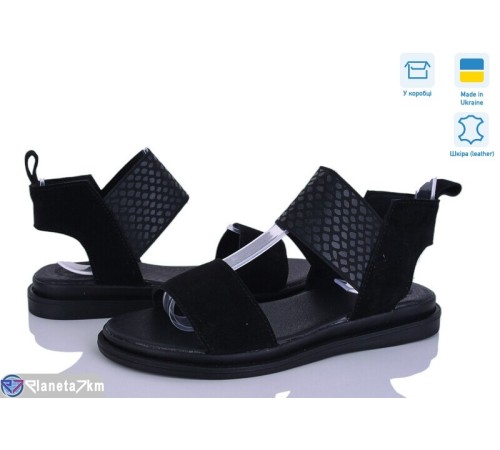 Босоніжки жіночі на літо (6 пар р.36-40) чорний  "Linda"