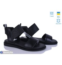 Босоніжки жіночі на літо (6 пар р.36-40) чорний  "Linda"