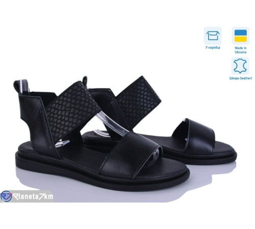Босоніжки жіночі на літо (6 пар р.36-40) чорний  "Linda"
