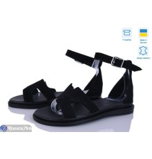 Босоніжки жіночі на літо (6 пар р.36-40) чорний  "Linda"