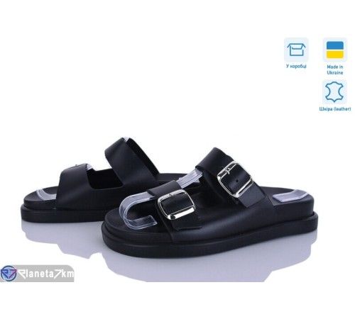 Шлепки жіночі на літо (6 пар р.36-40) чорний  "Linda"