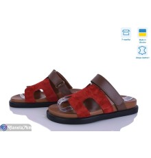 Шлепки жіночі на літо (6 пар р.36-40) червоний  "Linda"