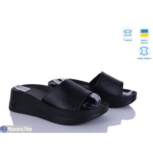 Шлепки жіночі на літо (6 пар р.36-40) чорний  "Linda"