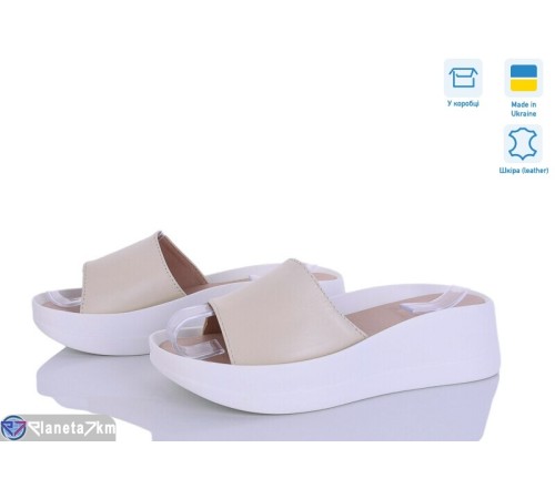 Шлепки жіночі на літо (6 пар р.36-40) бежевий  "Linda"