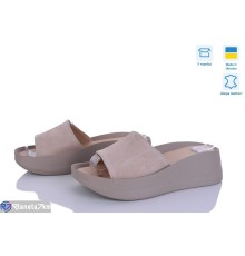 Шлепки жіночі на літо (6 пар р.36-40) бежевий  "Linda"