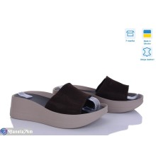 Шлепки жіночі на літо (6 пар р.36-40) коричневий  "Linda"