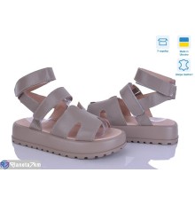 Босоніжки жіночі на літо (6 пар р.36-40) коричневий  "Linda"