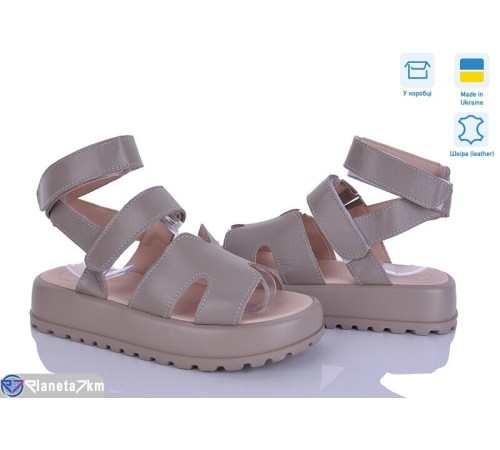 Босоніжки жіночі на літо (6 пар р.36-40) коричневий  "Linda"