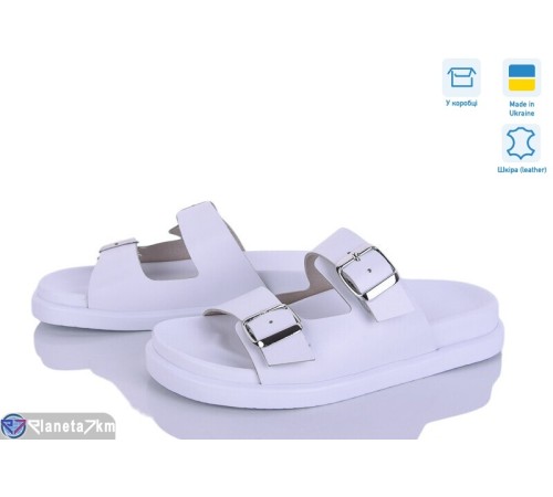 Шлепки жіночі на літо (6 пар р.36-40) білий  "Linda"