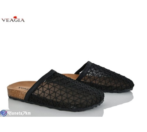 Шлепки жіночі на літо (8 пар р.36-40) чорний  "Veagia-ADA"