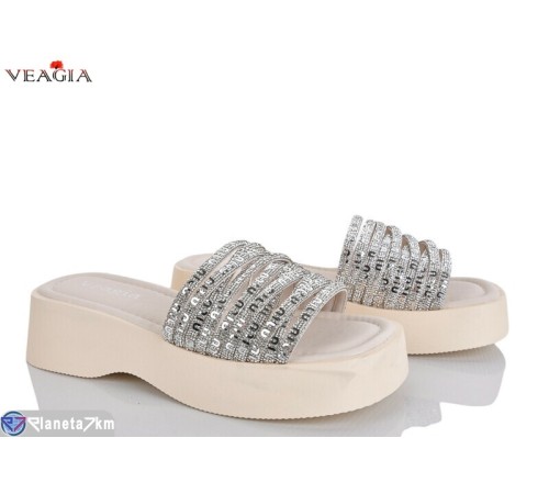 Шлепки жіночі на літо (8 пар р.36-40) бежевий  "Veagia-ADA"