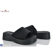 Шлепки жіночі на літо (8 пар р.36-40) чорний  "Veagia-ADA"