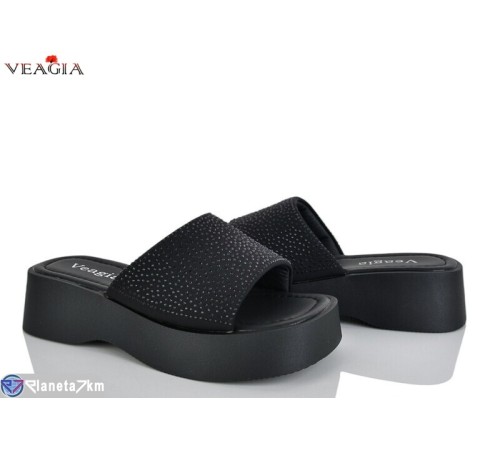 Шлепки жіночі на літо (8 пар р.36-40) чорний  "Veagia-ADA"
