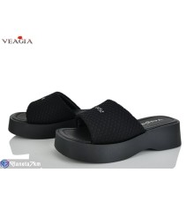 Шлепки жіночі на літо (8 пар р.36-40) чорний  "Veagia-ADA"