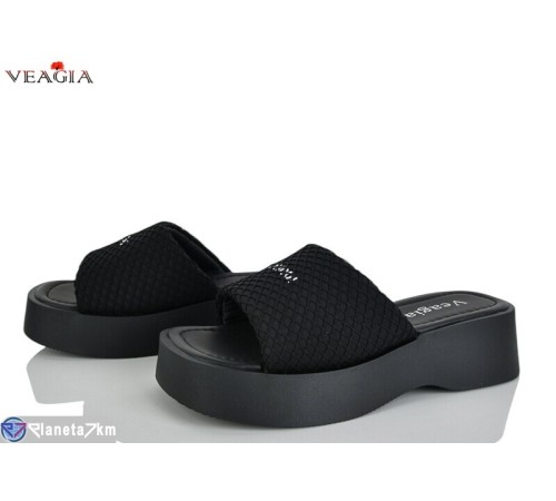 Шлепки жіночі на літо (8 пар р.36-40) чорний  "Veagia-ADA"