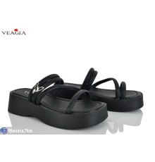 Шлепки жіночі на літо (8 пар р.36-40) чорний  "Veagia-ADA"