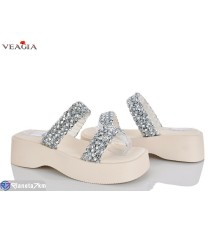 Шлепки жіночі на літо (8 пар р.36-40) бежевий  "Veagia-ADA"