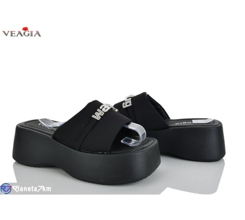 Шлепки жіночі на літо (8 пар р.36-40) чорний  "Veagia-ADA"