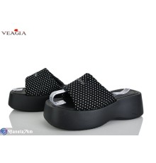 Шлепки жіночі на літо (8 пар р.36-40) чорний  "Veagia-ADA"
