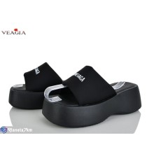 Шлепки жіночі на літо (8 пар р.36-40) чорний  "Veagia-ADA"