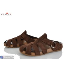 Шлепки жіночі на літо (8 пар р.36-41) коричневий  "Veagia-ADA"
