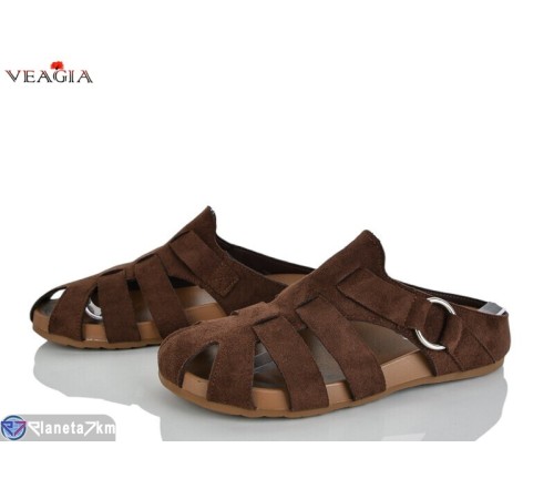Шлепки жіночі на літо (8 пар р.36-41) коричневий  "Veagia-ADA"