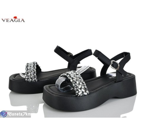 Босоніжки жіночі на літо (8 пар р.36-40) чорний  "Veagia-ADA"