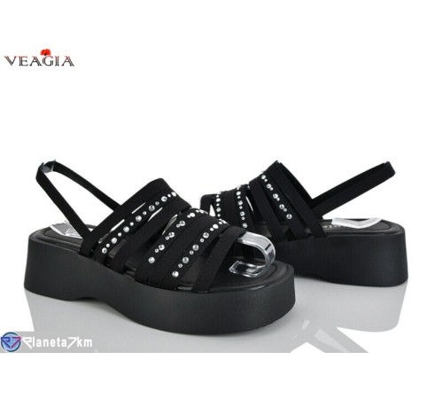 Босоніжки жіночі на літо (8 пар р.36-40) чорний  "Veagia-ADA"