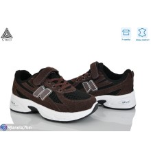 Дитячі кросівки на весну/осінь (8 пар р.32-37) коричневий  "STILUS"