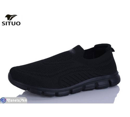 Кросівки чоловічі на літо (8 пар р.41-46) чорний  "Situo"