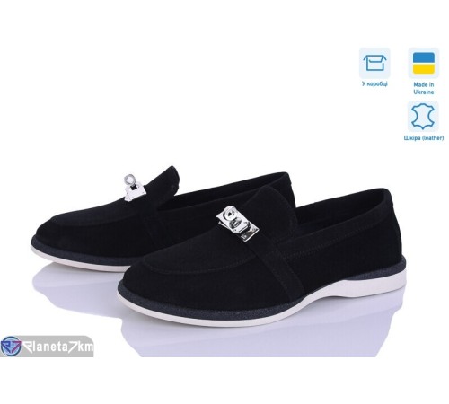 Туфлі жіночі на весну/осінь (6 пар р.36-40) чорний  "Linda"