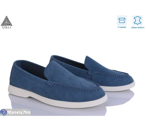 Туфлі чоловічі на весну/осінь (8 пар р.41-45) синій  "STILLI Group"